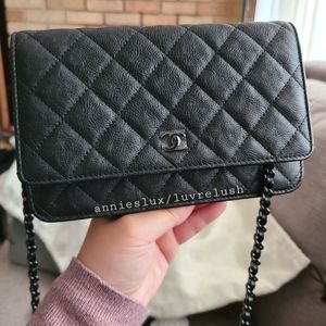 Chanel So Black Wallet on Chain
